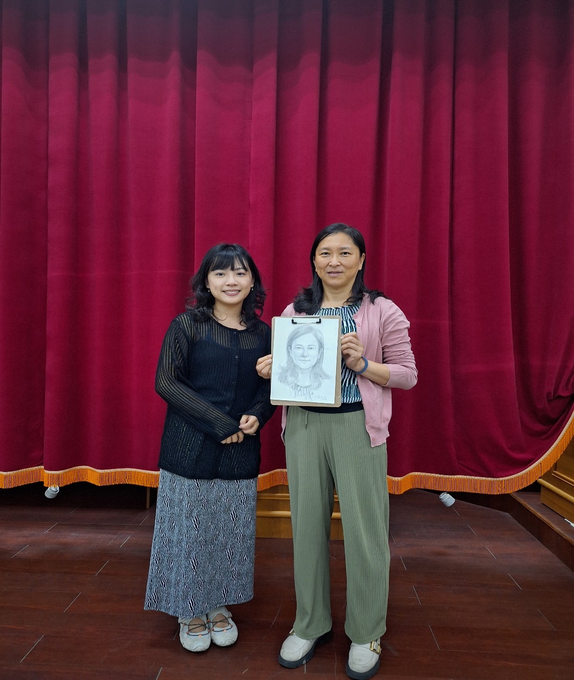 現場速描作品合照