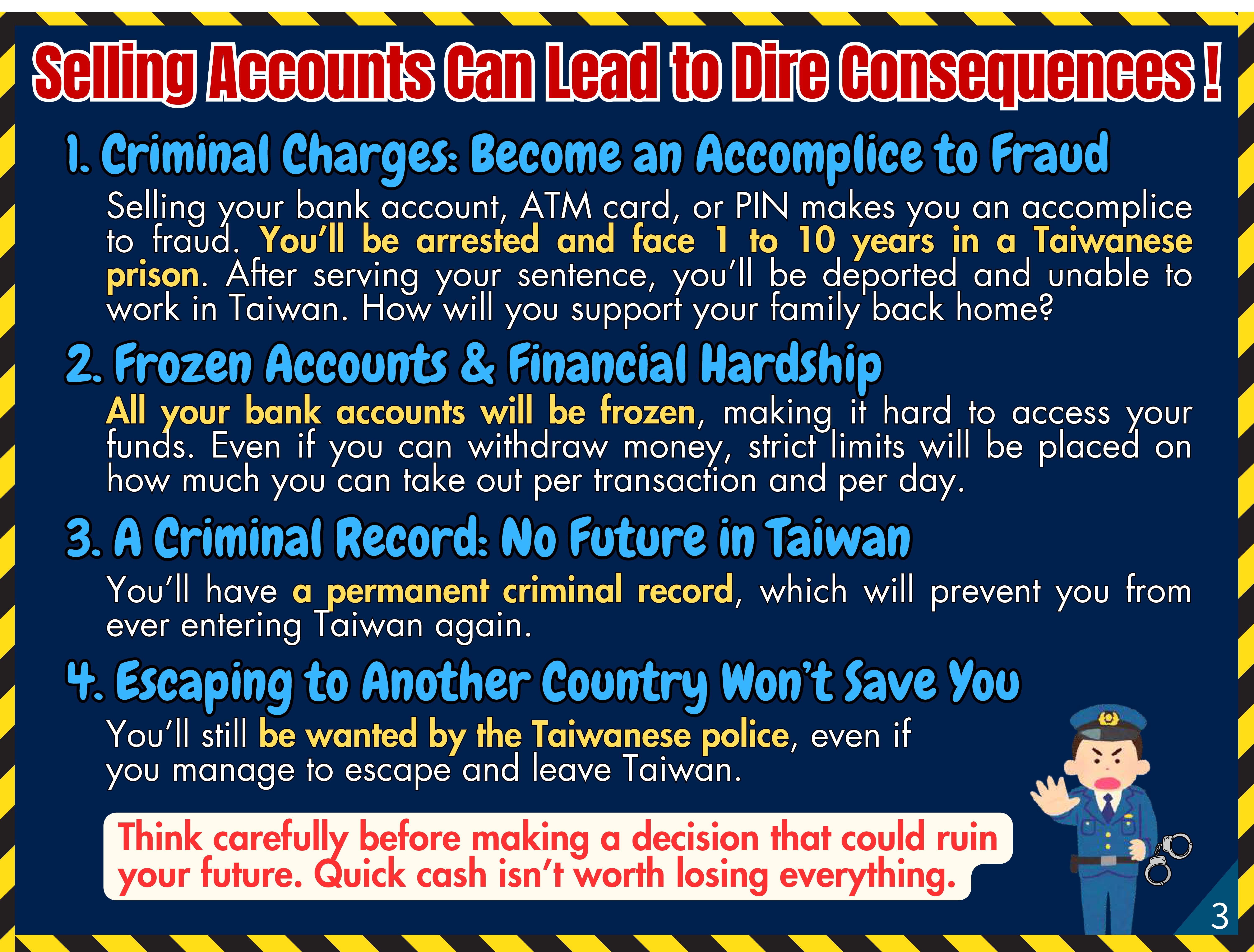 03 Selling Accounts Can Lead to Dire Consequences