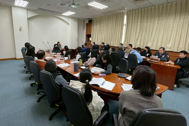 Miaoli District Prosecutors Office Chief Prosecutor Lin Ying-zi encouraged colleagues during her remarks.