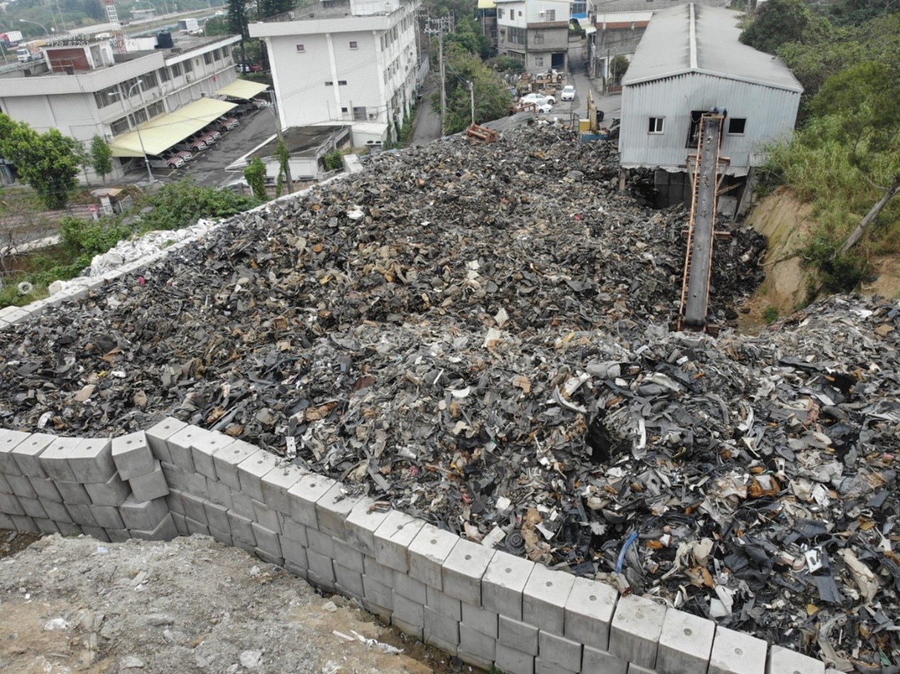 Scene of the waste dumping